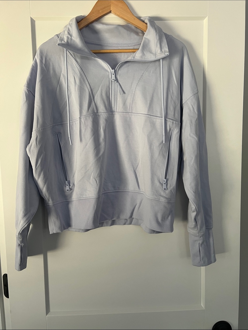 Old Navy Pastel Purple Half-Zip Sweatshirt